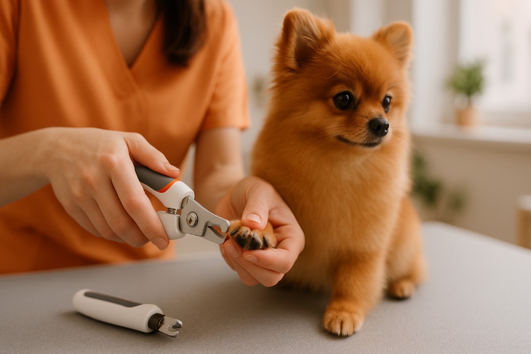 Стрижка когтей собаке в груминг-салоне LapGroom, Калуга